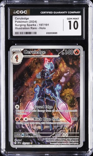 Ceruledge graded CGC 10 for sale on eBay
