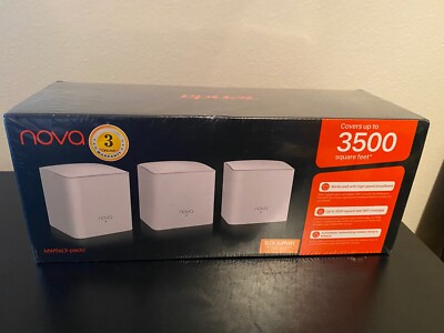 NEW* Tenda nova MW5 3PK AC1200 Gigabit Whole Home Mesh WiFi