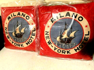 NEW YOK MILANO HOTEL Throw Pillows - new