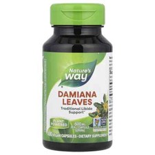 Nature's Way, Damiana Leaves, 600 mg Per Serve, 100 Vegan Capsules