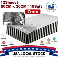 12Sheets Sound Deadener Noise Proof Car Van Insulation Heat Shield Self-Adhesive