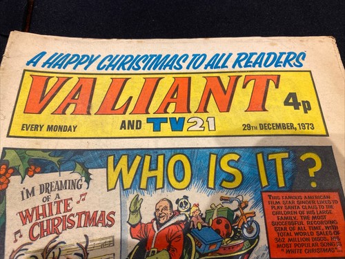 VALIANT AND TV21 29TH DECEMBER 1973 FLEETWAY BRITISH WEEKLY CHRISTMAS ISSUE RARE - Picture 4 of 4