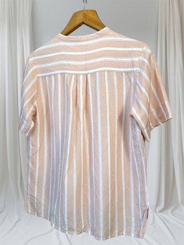 Camicia donna estiva Iris von arnim lino color pesca con righe taglia 40 - Foto 3 di 7
