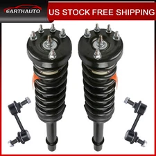 4X Front Strut Coil Spring Assy & Sway Bar Link Kits For 2003-2007 Honda Accord