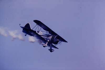 SEP 1988 Airplane Mid Flight Possibly Waco YMF-5 Fujichrome Slide Ref H197