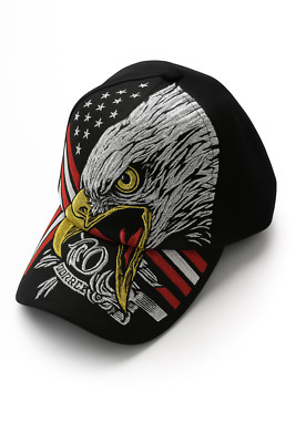 Basecap Baseball Cap Cappy USA Adler Eagle Western Kappe Amerika Mütze Flag