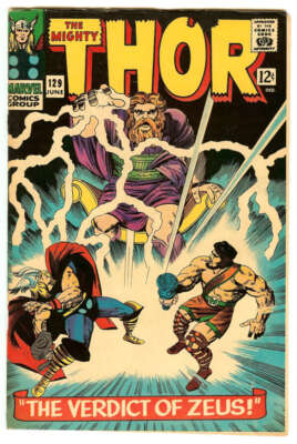 THOR #129 5.0 // 1ST APPEARANCE OF ARES MARVEL COMICS 1966