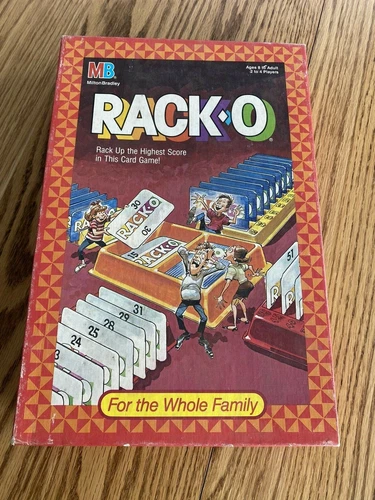 Racko Vintage Milton Bradley Racko Card Game 1987- Complete Family Fun