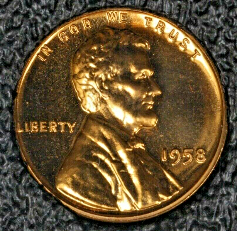 US 1958 Lincoln Wheat Penny 1 Cent Proof A2634 | eBay