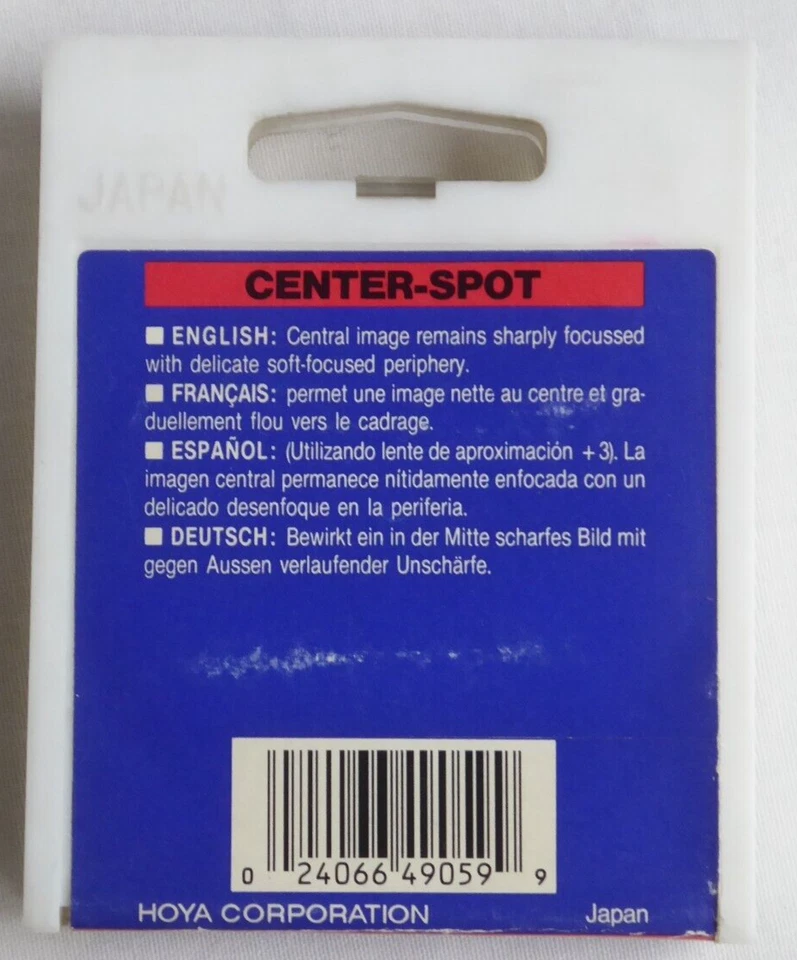 Hoya 49mm Centre Spot   Filter Made in Japan New Old Stock Boxed - Image 3 of 4
