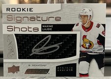 MAXIME LAJOIE 2018-19 Upper Deck Engrained Signature Shots AUTO 206/249