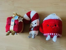 New FAO Schwarz Glow Brights Plush LED with Sound Present Lot Of 3 New