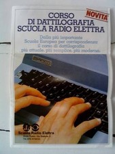Scuola Radio Elettra - Brochure, depliant corso di DATTILOGRAFIA 1982