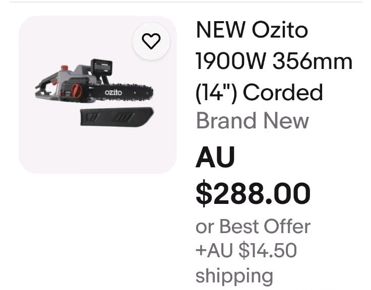 Ozito 1900Watts 356mm/ 14
