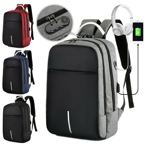 Zaino Antifurto per PC Borsa Laptop Computer con porta ricarica di USB  15,6\