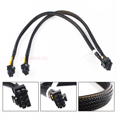 8pin to 6+6pin Power Cable for DELL R730 and NVIDIA Quadro K6000 GPU