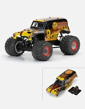 Pro-Line LMT 1/10 Grave Digger Fire Pre-Painted Body (Red) [PRO3593-12]