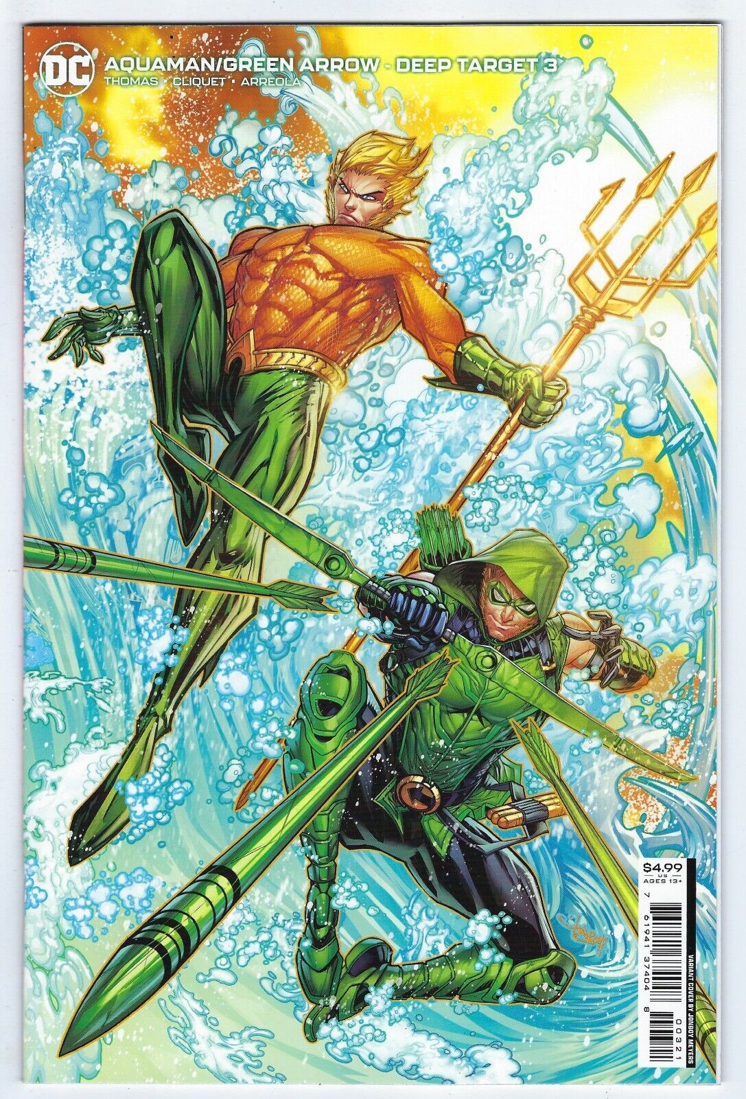 DC Comics AQUAMAN GREEN ARROW DEEP TARGET #3 first print cover B Jonboy Meyers