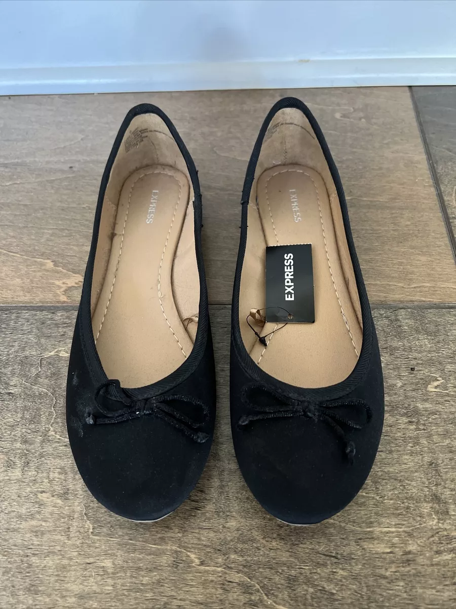 Express black flats clearance