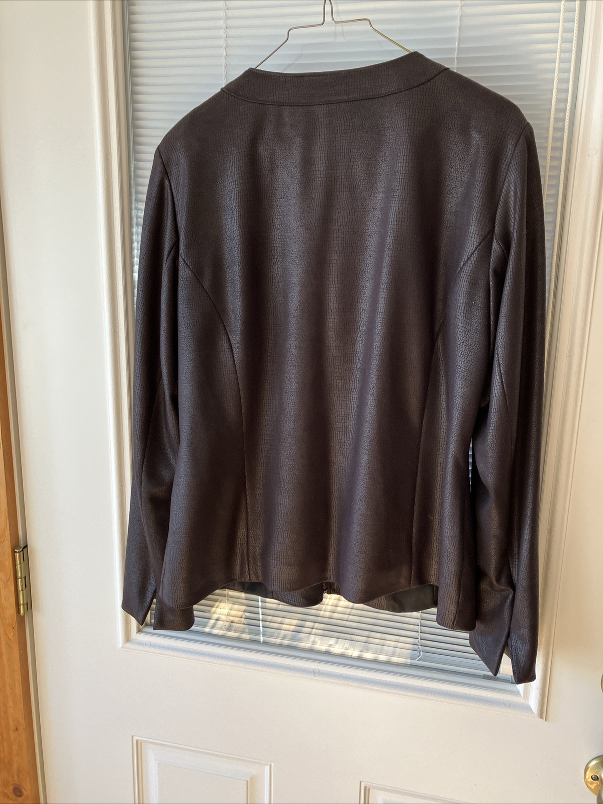 Pleather Jacket Size m Brown - image 6