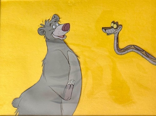 original 1967 JUNGLE BOOK walt disney production BALOO & KAA CEL #2 - Picture 1 of 3