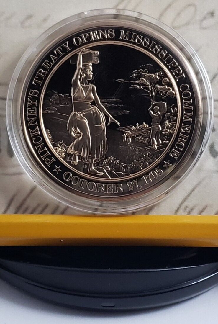 Franklin Mint 44mm Bronze Medal - Pinckney