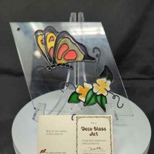 3 Vintage Deco Glass Diamond Glass Hanging Hand stained hand leaded suncatchers