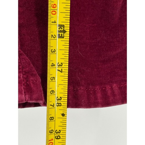 Lauren Conrad Corduroy Pants Skinny Burgundy Casual Comfort Size 8 - Picture 3 of 12