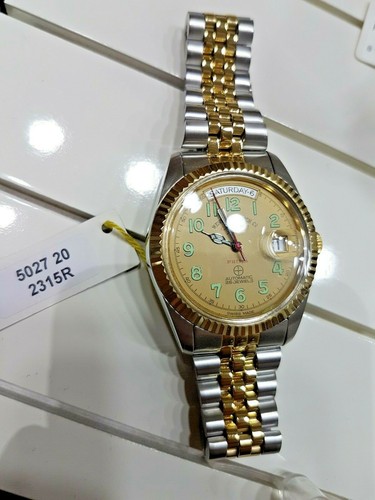 West End 5027.20.2315R Oyster Automatic Acrylic Crystal Swiss Unisex Rare Watch - Picture 5 of 6