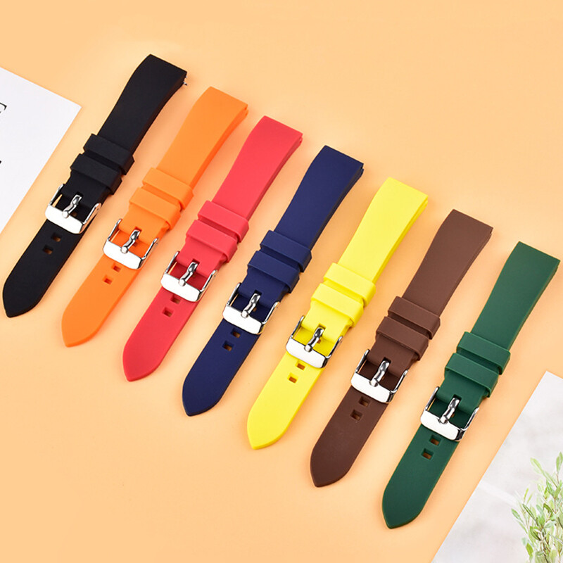 Silicone Smart Bracelet Rubber Watch Strap Band 18 mm24 mm Quick Release Pins eBay