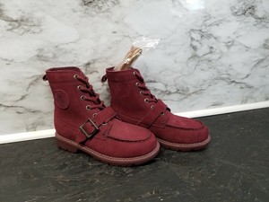 burgundy polo boots