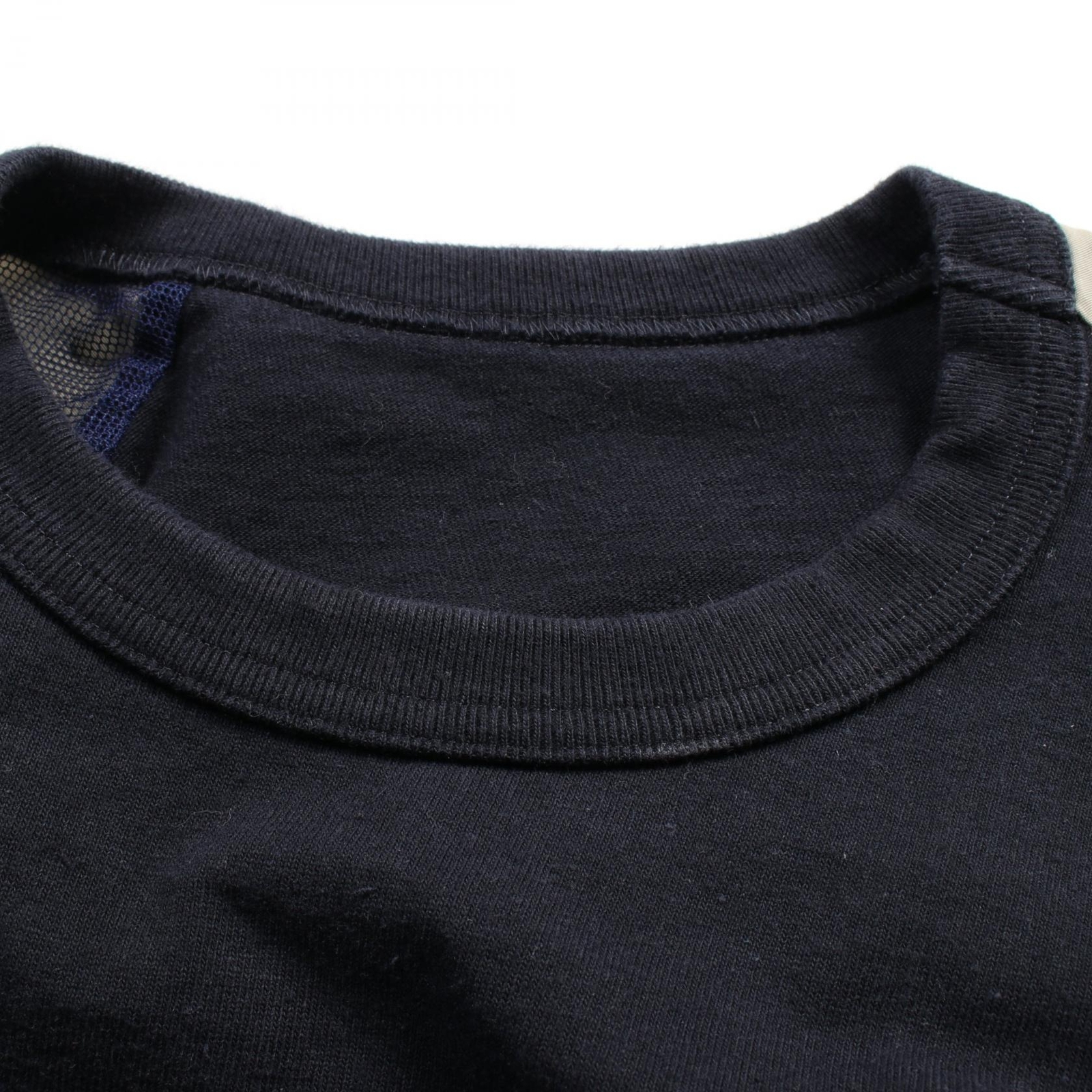 SACAI X NIKE T Shirt Sacai Nylon Twill Cotone Jersey #1 24 07169 Cotone Poliestere Navy Beige