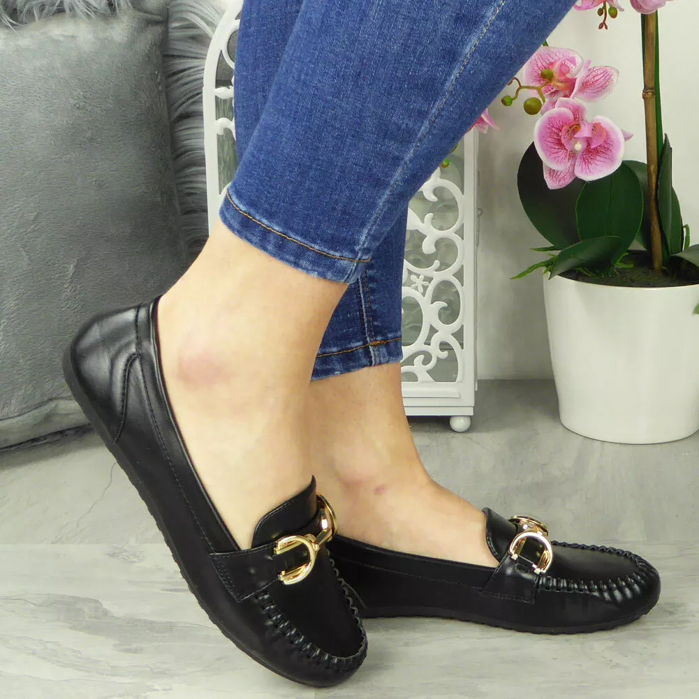 Loafers Shoes Pumps Ladies Cushion Comfy Flat Work School Office