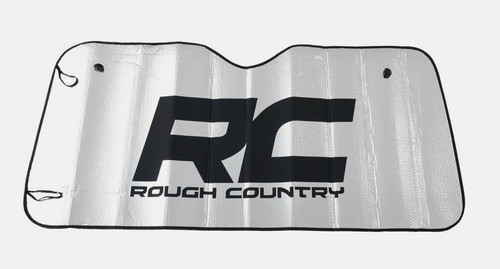 S&D  Foldable Reflective Windshield Sun Shade 57"x27", Silver