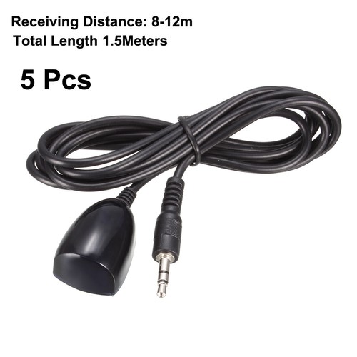 5pcs 3.5mm IR Remote Control Receiver Extension 1.5m 8-12m Receiving Distance - Picture 2 of 6