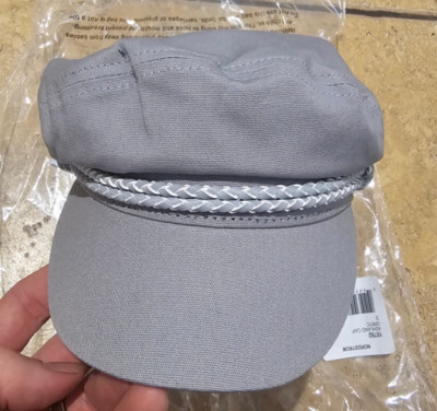 New Brixton Ashland Newsboy Cap Gray Canvas Size Small  NWT