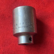 PROTO PROFESSIONAL 6524 1" 3/8" Drive Oil Pressure Sending Unit Socket USA (t30)