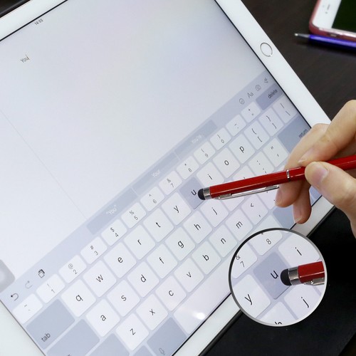 Capacitive Touch Screen Stylus Ball Point Ink Pen for iPhone iPad Tablet - Picture 3 of 9