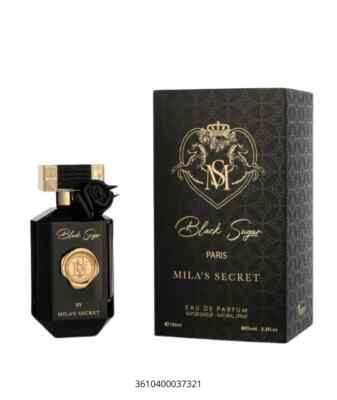 BLACK SUGAR by  MILA S SECRET EAU DE PARFUM-3.3 oz-100 ml SPRAY NEW & SEALED.