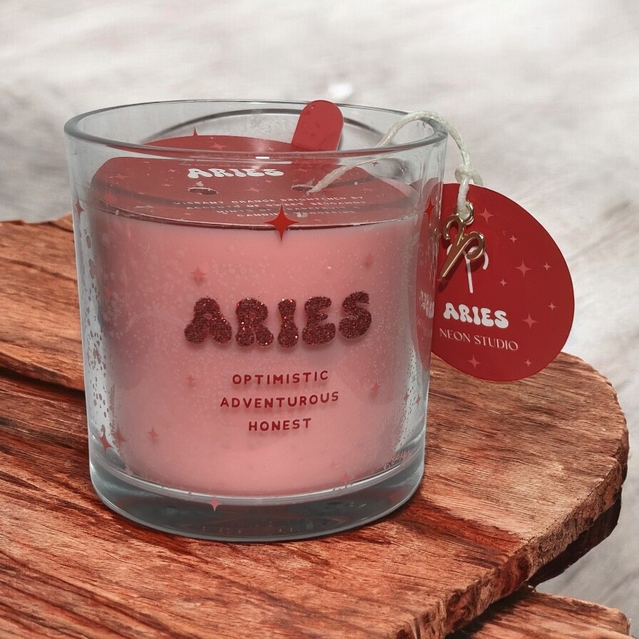 Neon Studio Zodiac Aries Double Wick Candle 12.9oz New | eBay