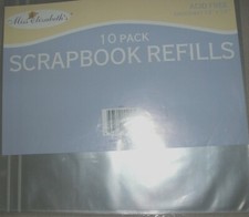 12" x 12" Page Protectors Scrapbook Refill Post Bound 10/pk for 20 pages