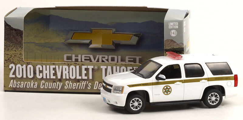 GREENLIGHT - CHEVROLET Tahoe 2010 ABSAROKA COUNTY SHERIFF - 1/43 - GREEN86624