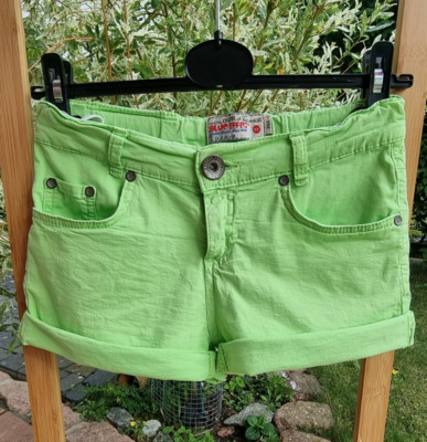 Shorts, Denim Color Jeans, Hot pants, grün, Gr.152, blueeffect, Sommer Hose kurz
