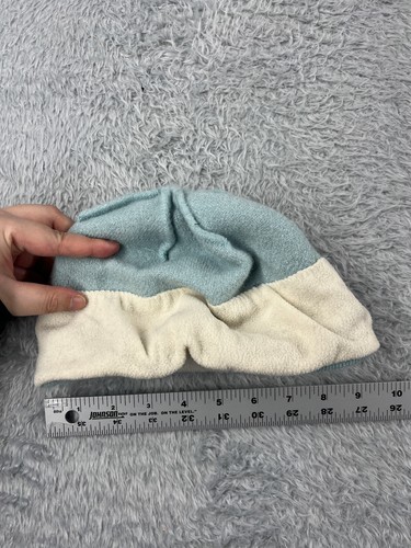 The North Face Beanie Toque Youth One Size Light Blue Knit Wool Polyester Lined - Picture 4 of 7