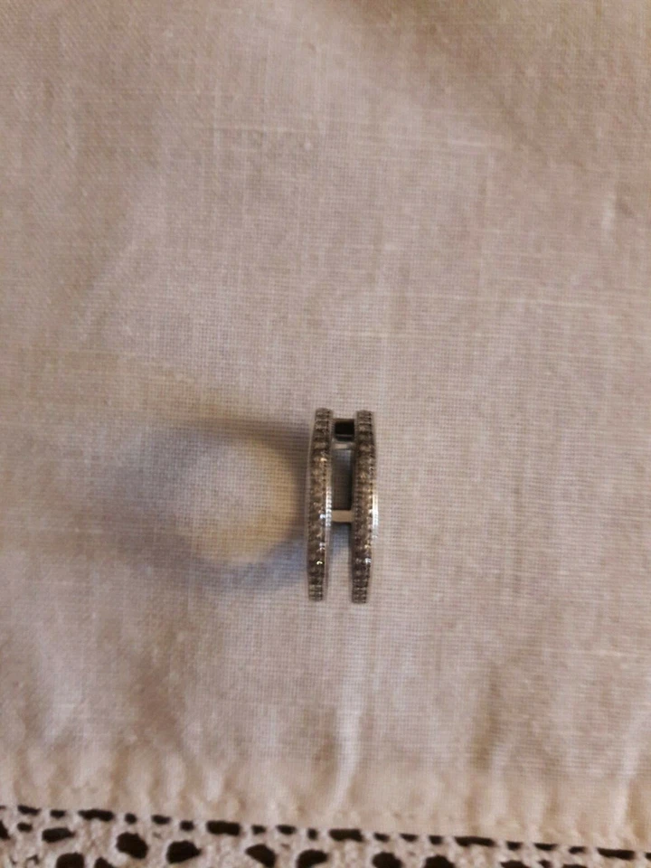 Pandora originale Anello Doppio Cuori e Pietre scintillanti,n.52/16,5 mm/Argento - Immagine 2 di 4