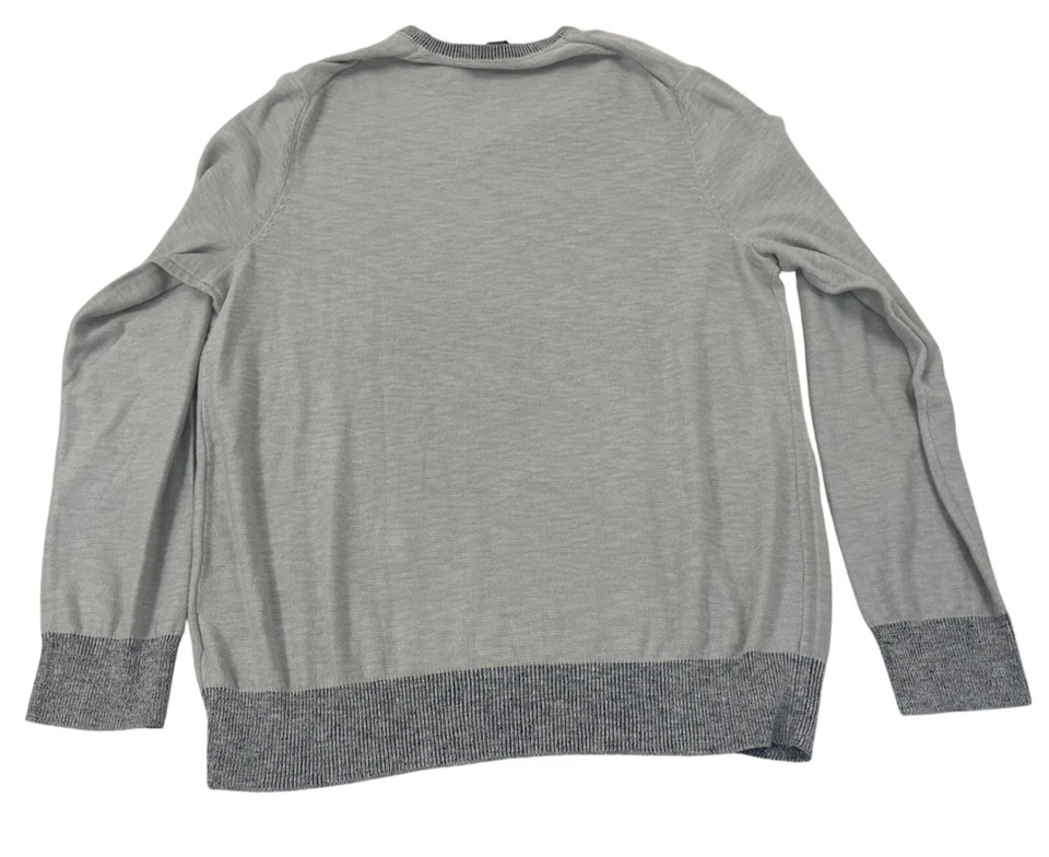Suéter Kenneth Cole Reaction Para Hombres Cuello en V Gris Talla XL - Nuevo Foto 2 de 4