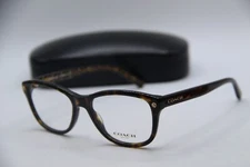 NEW COACH HC 6095 5394 HAVANA GOLD AUTHENTIC FRAMES EYEGLASSES 52-16