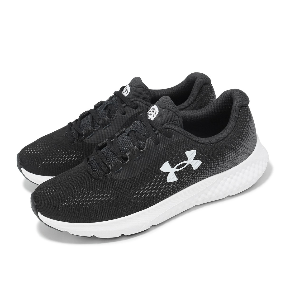 ★送料無料★アンダーアーマー CHARGED ROGUE 4 3026998-101 Under Armour Charged Rogue 4 UA Black White Men Road Running