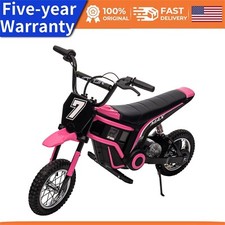 Kids Ride On Dirt Bike 350W Electric Motorcycle Up to 14.29MPH 24V Battery 8-14