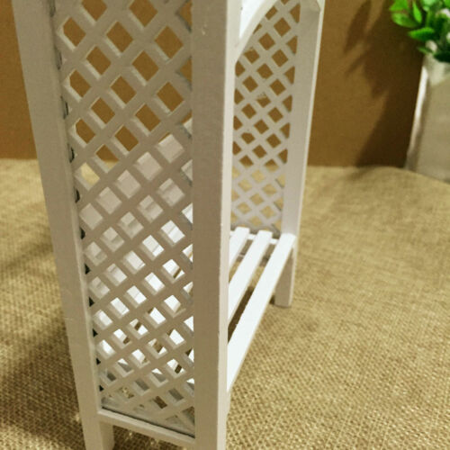 Dollhouse White Wood Grape Trellis Pergola Miniature Outdoor Decor 1:12 - Picture 4 of 6